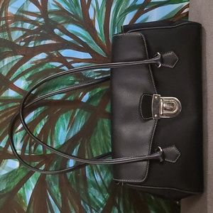 Prada black Leather Shoulder Bag
